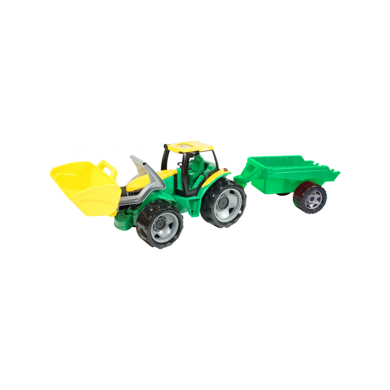 Traktor se lžící a vlečkou, 60 cm