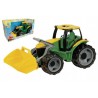 Traktor se lžící zeleno-žlutý, 65 cm