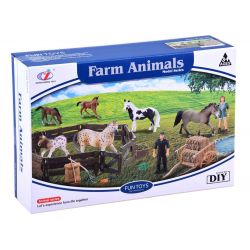 Farma – kone v ohrade