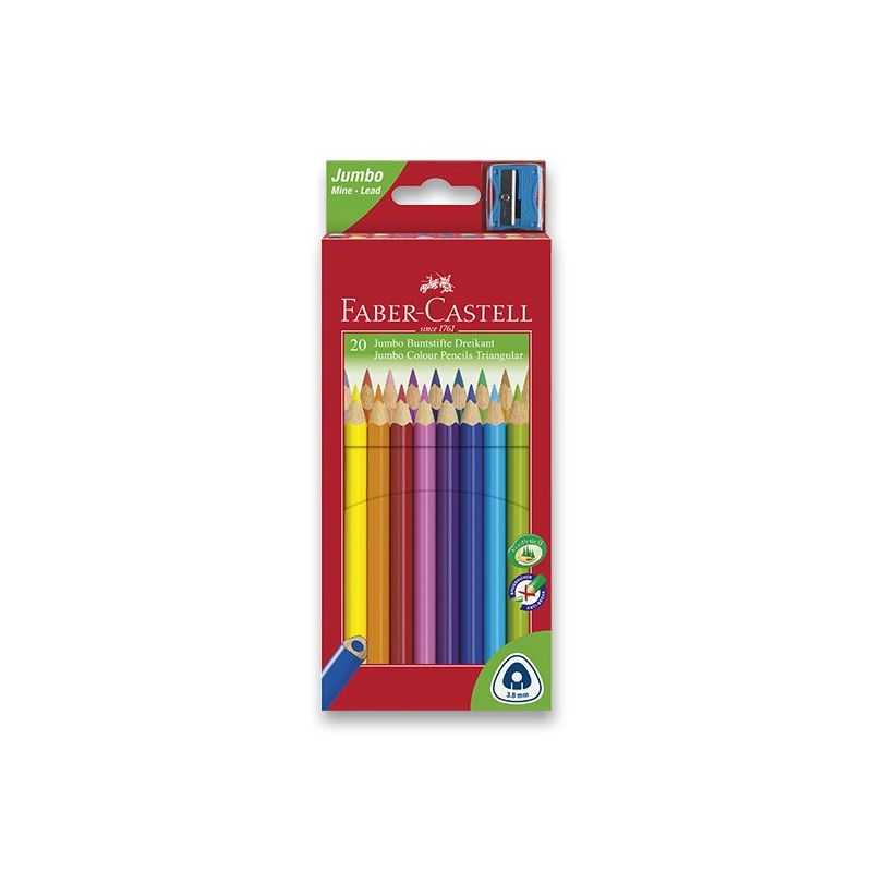 Farebné ceruzky trojboké JUNIOR 20 farieb