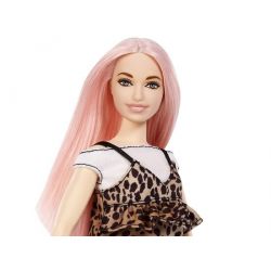 Bábika Barbie Fashionistas s leopardími šatami