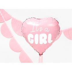 Fóliový balón v tvare srdca- It's a girl