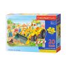 Castorland Maxi 20 Puzzle Buldozér v akcii