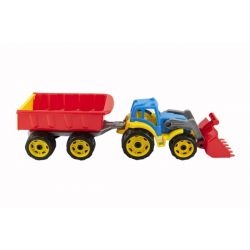 Traktor s lžicou a vlekom 61cm