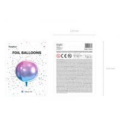 Fóliový balón- Guľa ombre