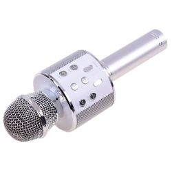 Bezdrôtový karaoke mikrofón, biela