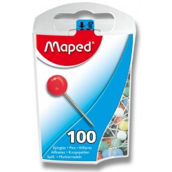 Špendlíky Maped malé, barevné 100ks