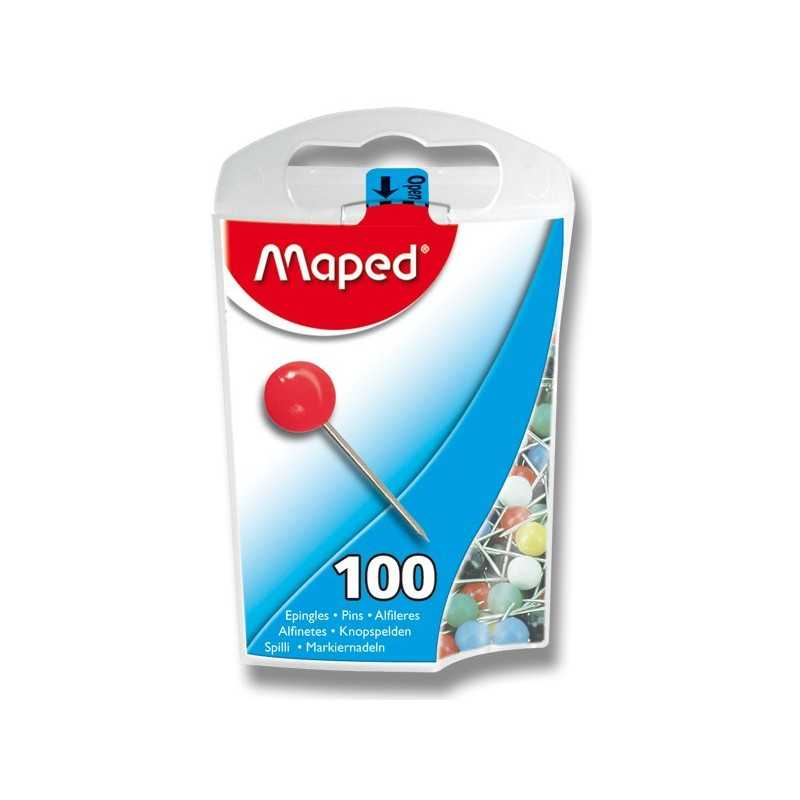 Špendlíky Maped malé, barevné 100ks