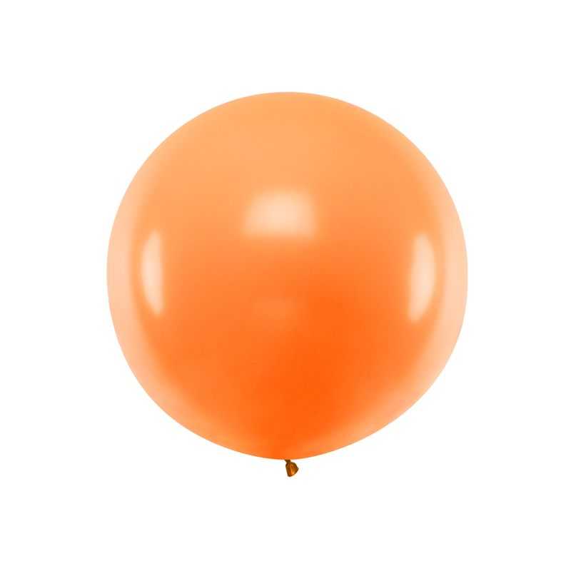 Okrúhly balón 1m, pastel oranžový