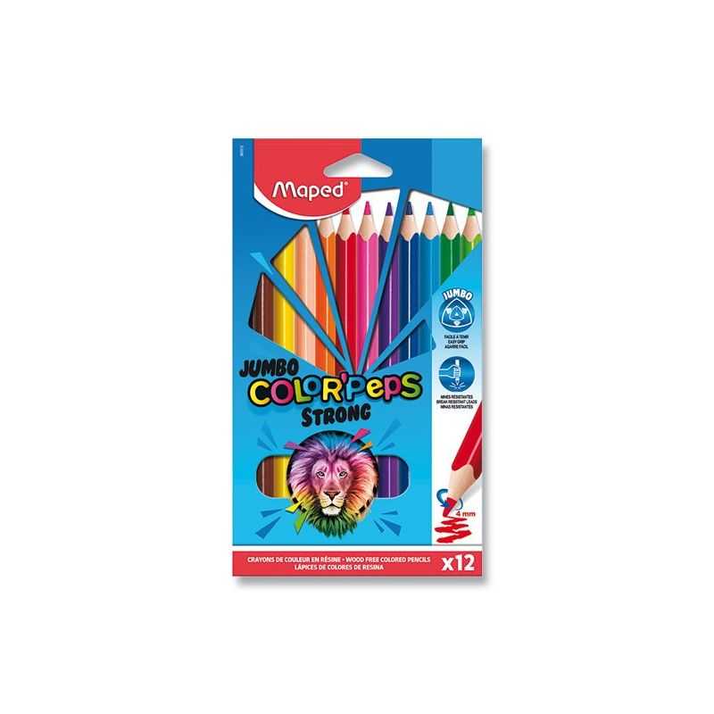 Pastelky Maped Color´Peps Strong, 12 farieb