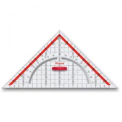 Trojuholník Maped Technic 26cm s uhlomerom