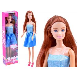 Bábika Anlily s dlhými vlasmi, modrá