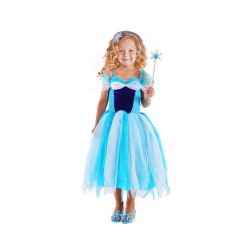 Detský kostým Modrá ľadová princezná (S)