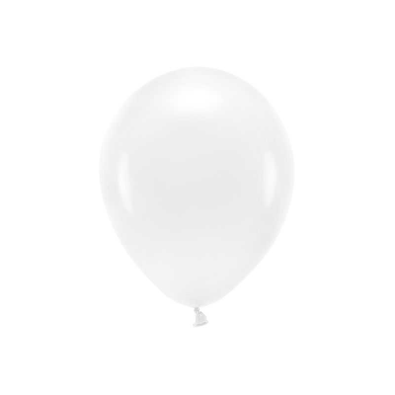 Balón 30cm ECO, pastelový biely