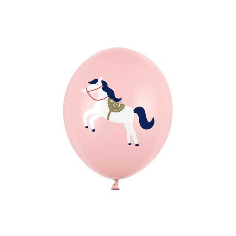 Balóny 30 cm Little Horse, pastelovo ružový