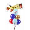 Balóny 30 cm Plane, svetlo modrý