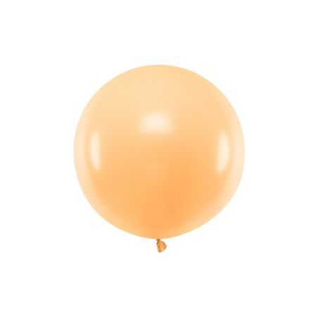 Okrúhly balón 60cm, pastel svetlá broskyňová