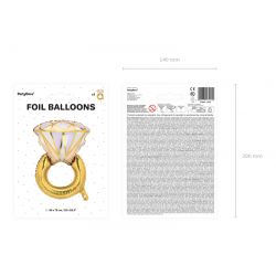 Fóliový balón – Prsteň 60x95cm