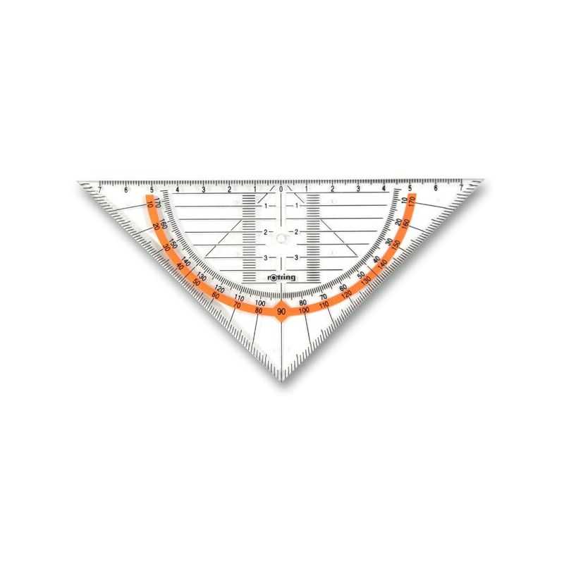 Geometrický trojuholník ROTRING Cento, prepona 16cm