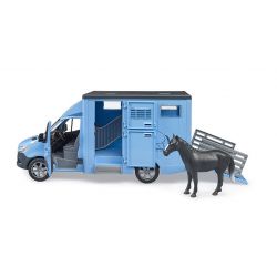 Bruder Mercedes Benz Sprinter Vozidlo na prepravu zvierat s figúrkou koňa