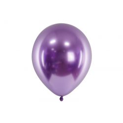 Lesklé balóny 30cm, fialový 10ks