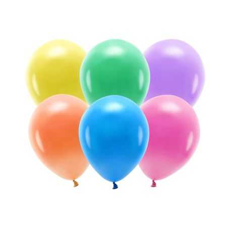 Balóny 30cm ECO, pastelový mix 10v1