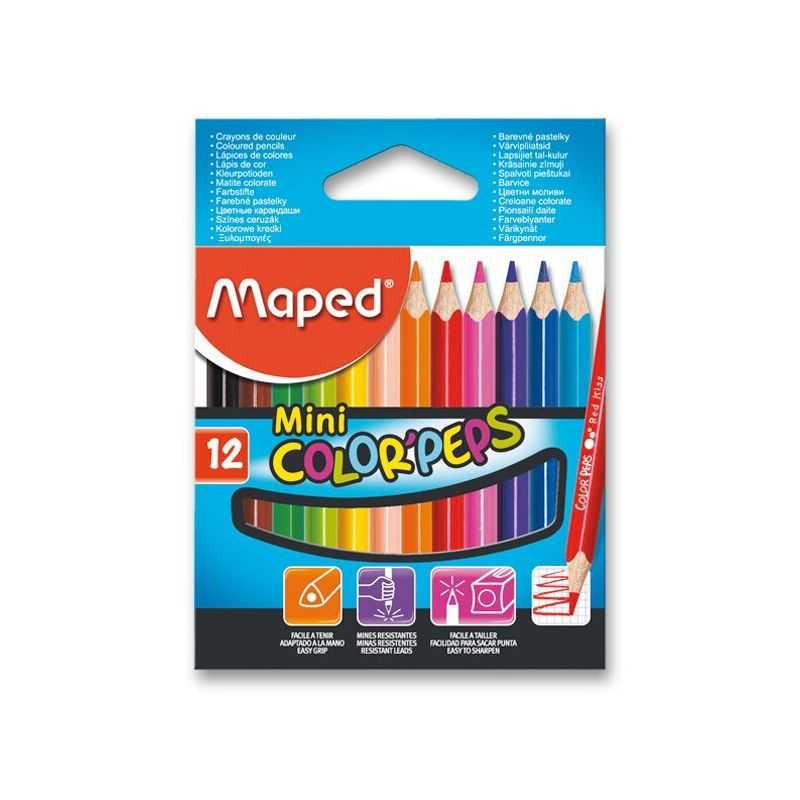 MAPED Color’Peps MINI- Farebné pastelky 