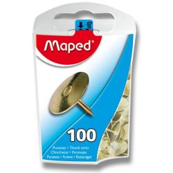 MAPED Pripínačky- zlaté, 100 ks
