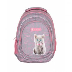 ASTRABAG- Školský batoh pre prvý stupeň,PINK KITTY