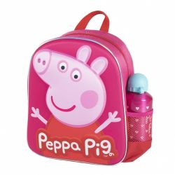 PEPPA PIG- Set detský 3D batoh + hliníková fľaša