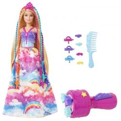 Barbie Princezná s farebnými vlasmi