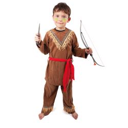 Detský kostým Indián so šatkou S