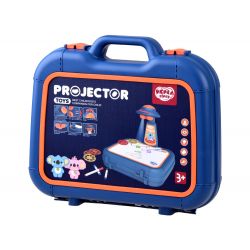 Projektor na kreslenie v kufríku, modrý