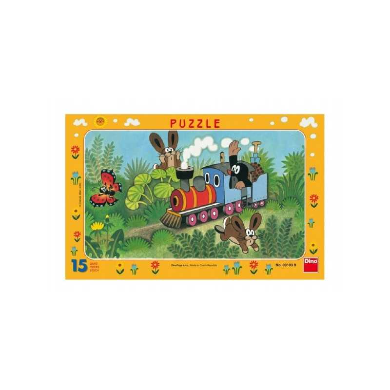 Puzzle deskové Krteček a lokomotiva