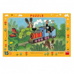 Puzzle deskové Krteček a lokomotiva