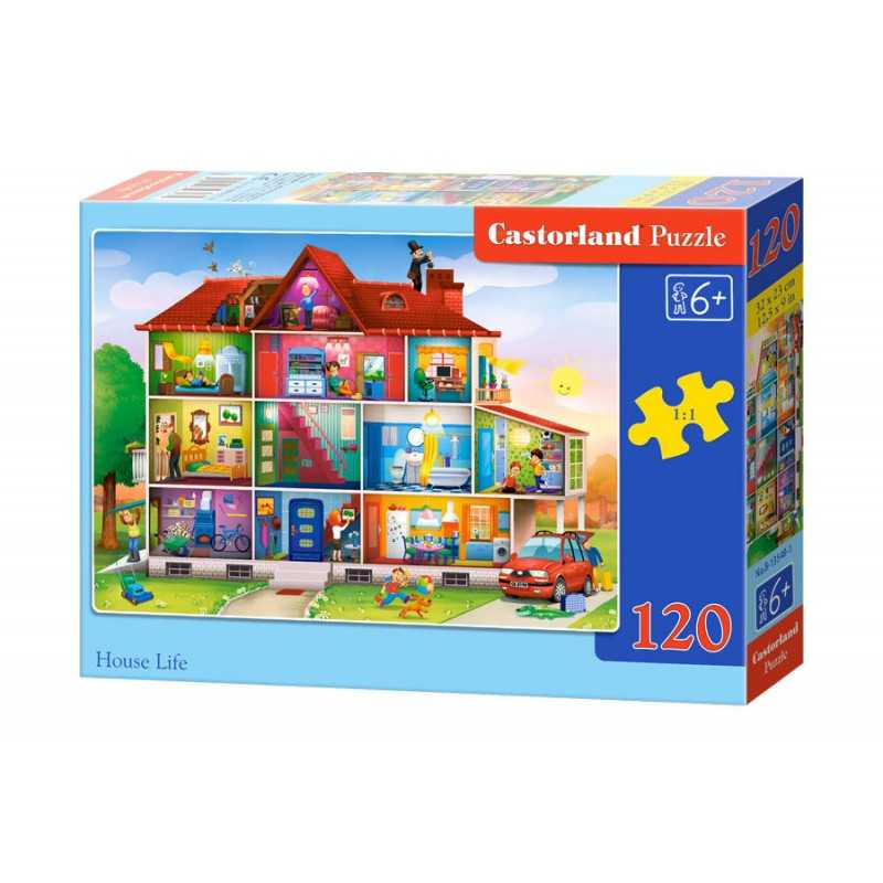 Castorland Puzzle Život v domě, 120 dílků