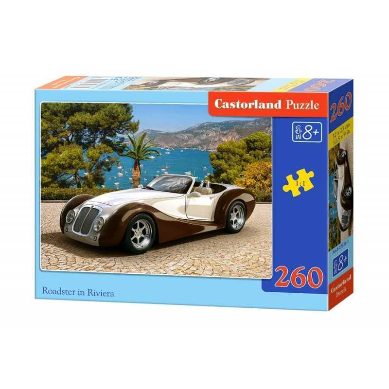 Castorland Puzzle Roadster v Riviéře, 260 dílků