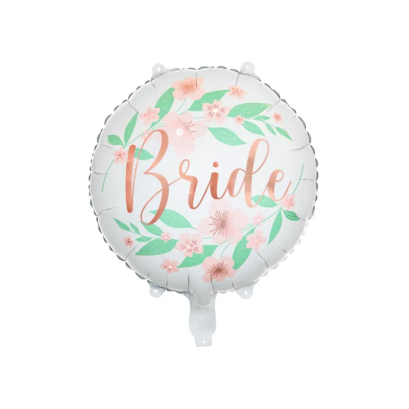 Fóliový balón Bride, květiny 45cm