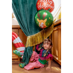 Fóliový balón Merry Christmas, červený 45cm