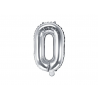 Fóliový balón písmeno „O“, 35cm stříbrný