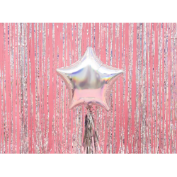 Fóliový balón Hvězda, 48cm, holografická