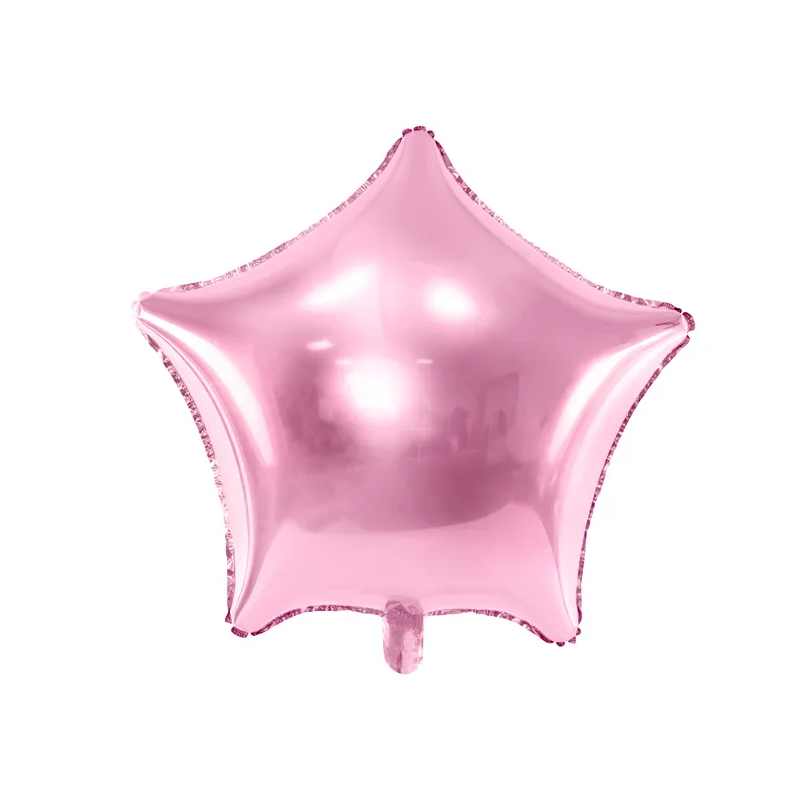 Fóliový balón Hvězda, 48cm, světle růžová