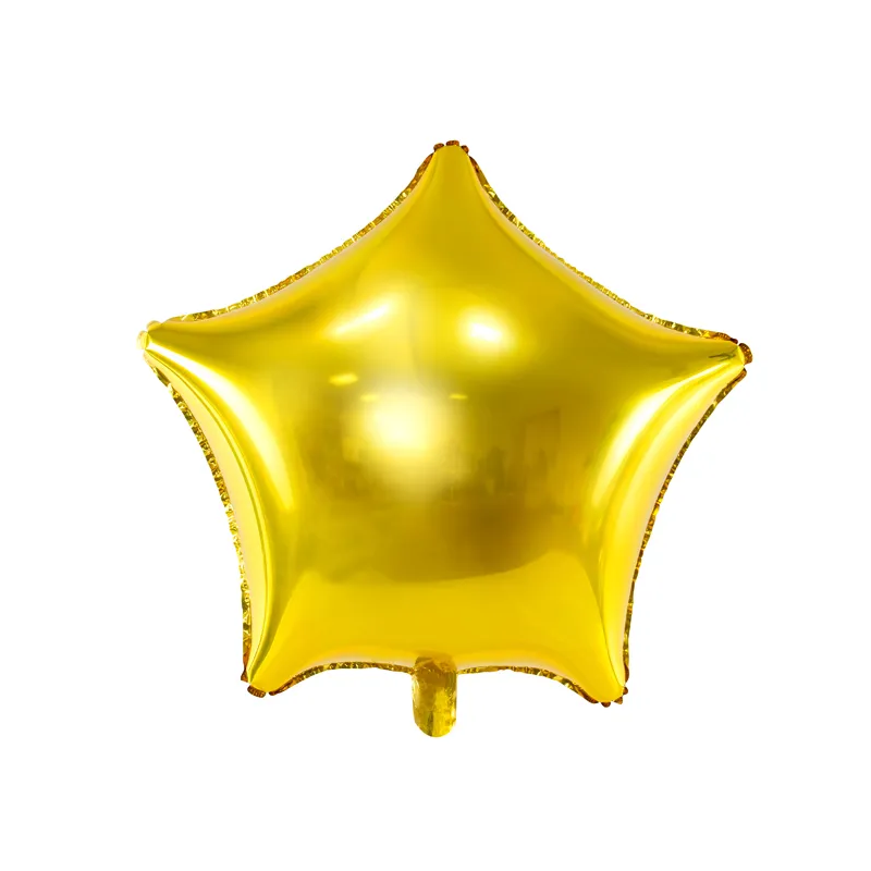 Fóliový balón Hvězda, 70cm, zlatá
