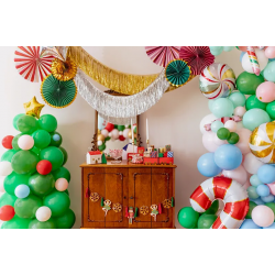 Balónová girlanda Vánoční stromek, 65x161cm