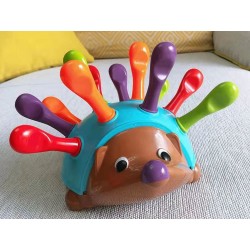Vkládačka ježek s barevnými brochlíky