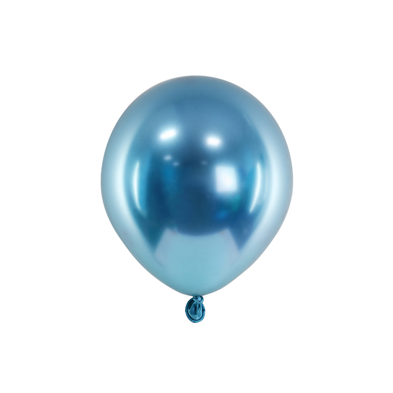 Lesklý balón 12cm, modrý