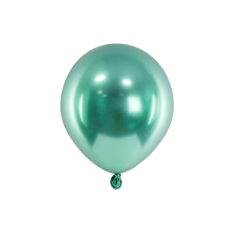 Lesklý balón 12cm, zelený