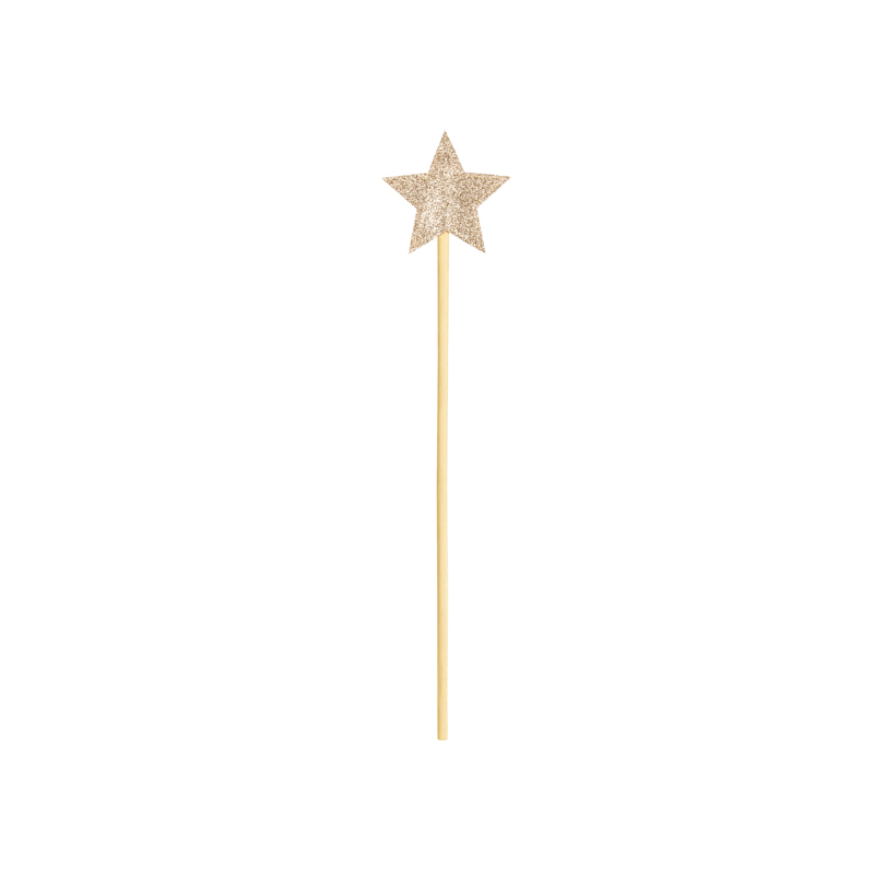 Kouzelná hůlka s hvězdiček, zlatá