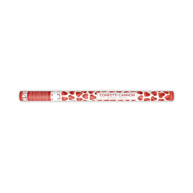 Konfety v tubě – červená srdíčka, 80cm