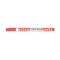 Konfety v tubě – červená srdíčka, 80cm